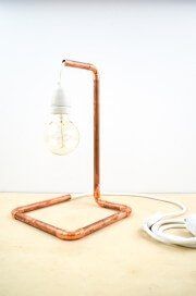 Kupfer-Lampe aus dem Baumarkt