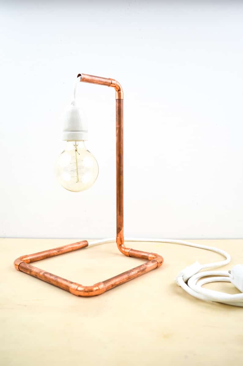 Kupfer-Lampe aus dem Baumarkt