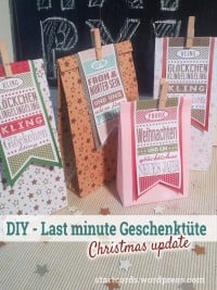 DIY - Last minute - Geschenktüte für Weihnachten