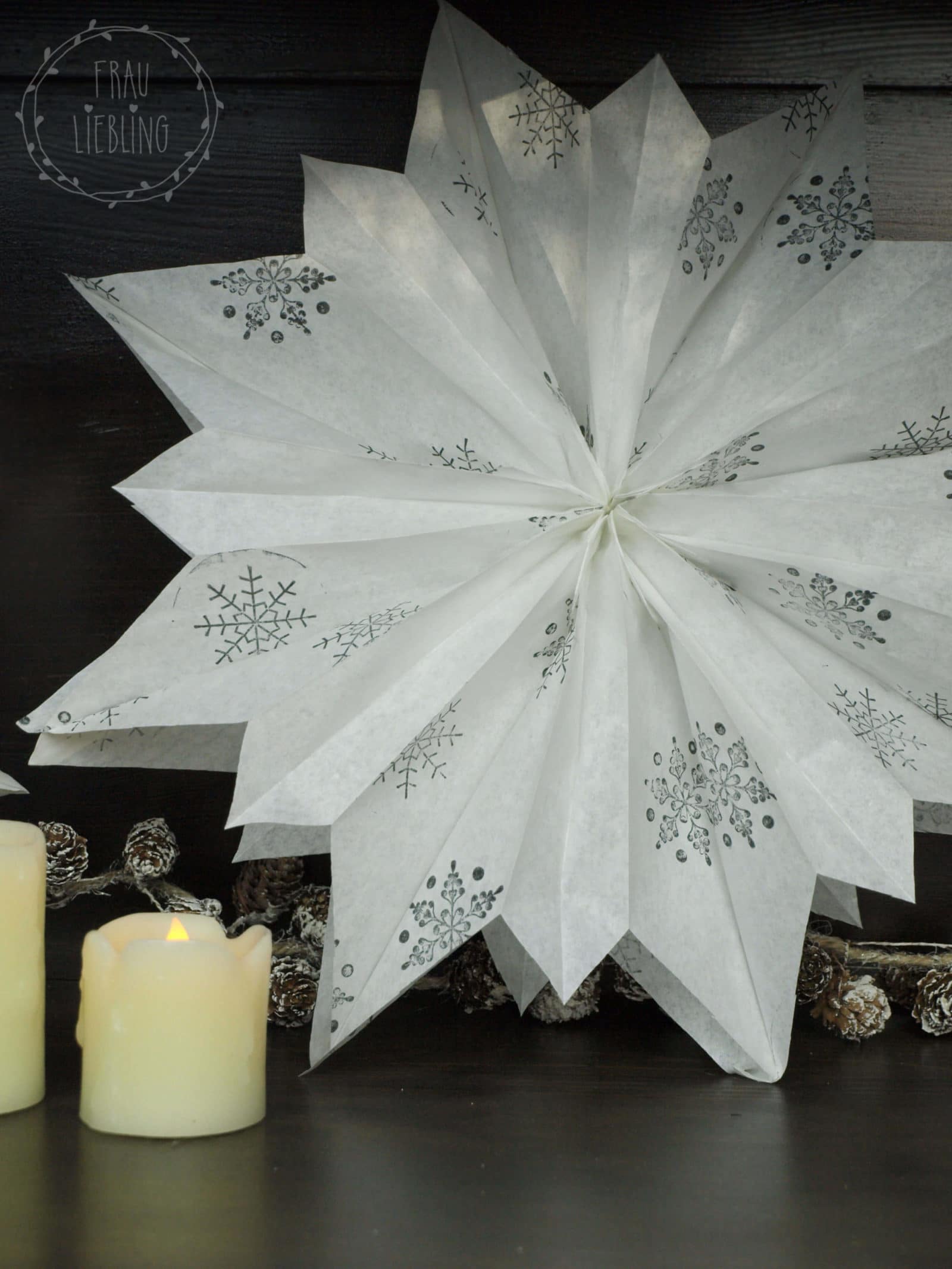DIY Weihnachtsstern aus Papiertüten