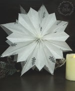 DIY Weihnachtsstern aus Papiertüten