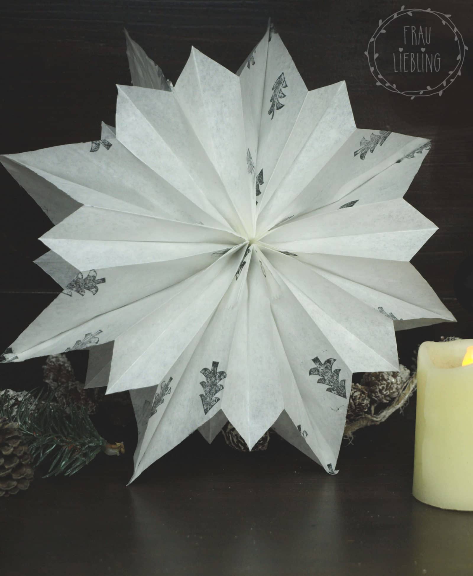 DIY Weihnachtsstern aus Papiertüten