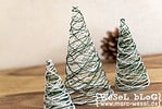 Garn Weihnachtsbäume – DIY Weihnachtsdeko