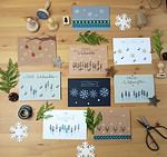 Weihnachnachtskarten mit Stempeln gestalten