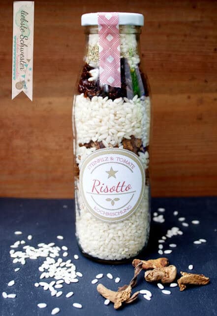 Geschenktipp - Kochmischung im Glas "Risotto" mit freebie