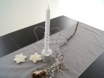 Adventskerze mit Beton und Draht