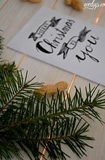 Illustrierte Weihnachtskarte
