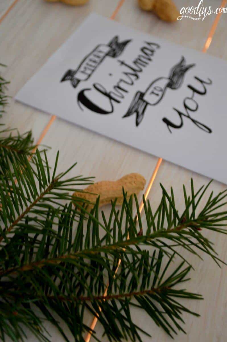 Illustrierte Weihnachtskarte