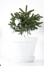 Flechtherzen für den Weihnachtsbaum