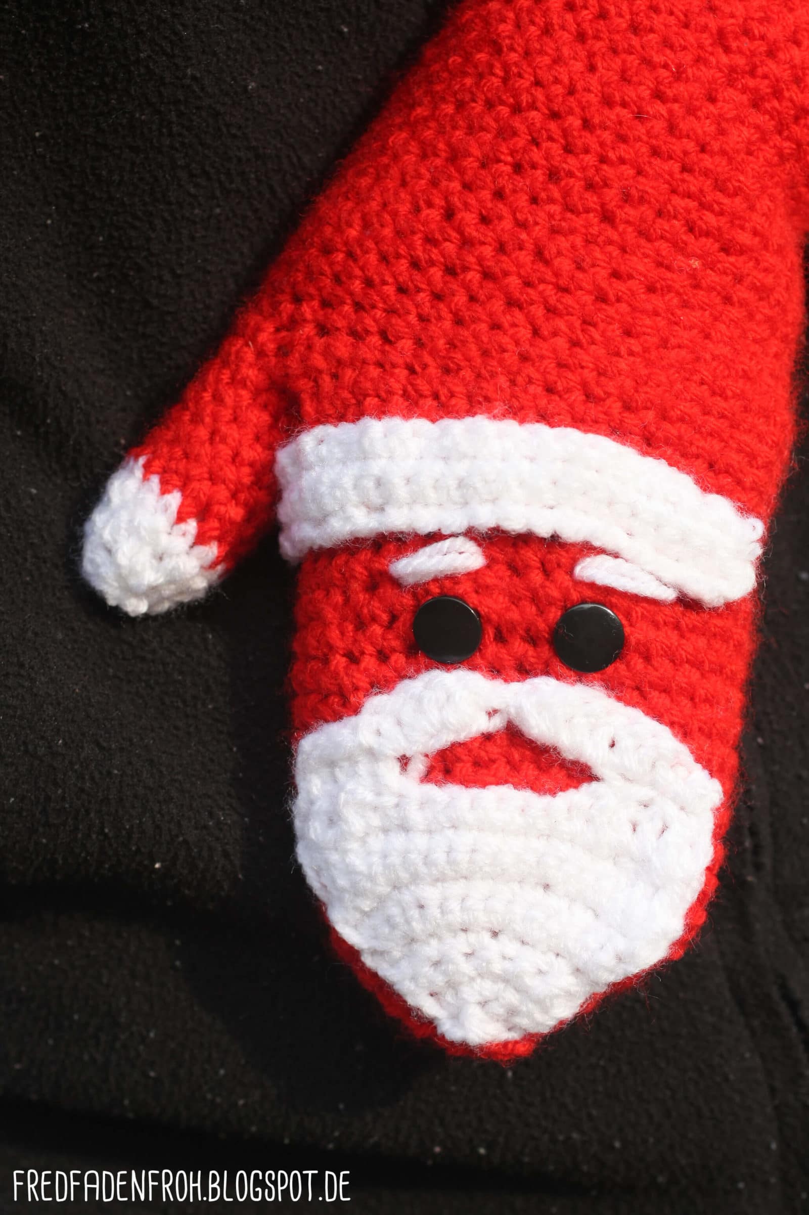Häkel-Anleitung „Handschuhe á la Weihnachtsmann“