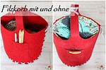 Filzkorb mit und ohne (Nähen)