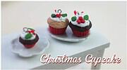 FIMO Christmas Cupcakes | polymerclay miniature art