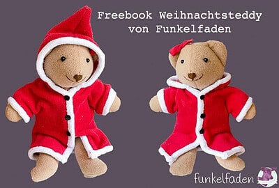 Nähanleitung - Weihnachtsteddybär