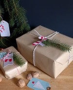 Geschenkanhänger aus Stoff