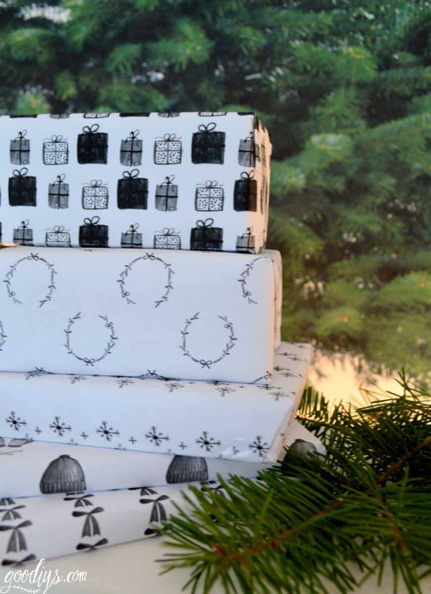Gedrucktes Geschenkpapier