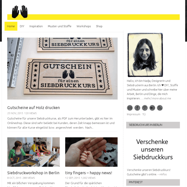 Siebdruck, Workshops & das handgemachte Leben