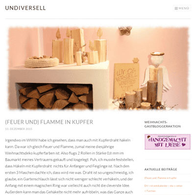 undiversell | DIY, Häkeln, Nähen, Dekorieren, Kochen und Backen rund ums Jahr