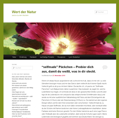 Wert der Natur - zurück zu den Wurzeln