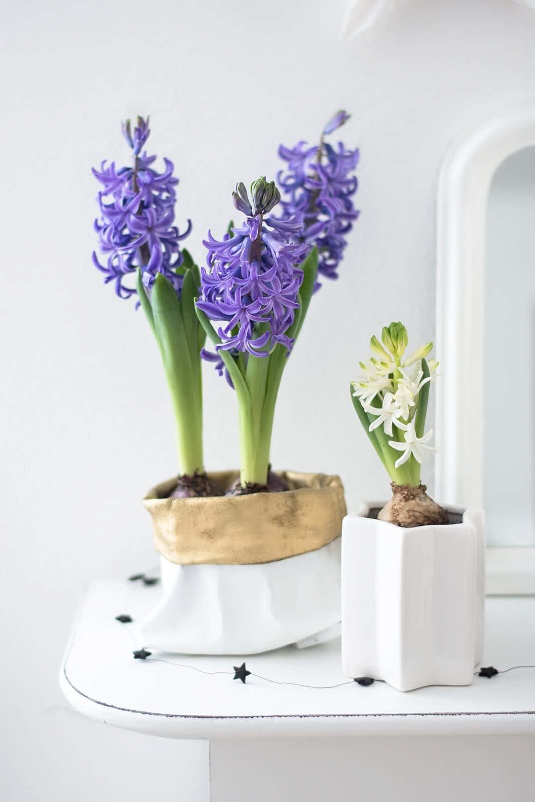 DIY Blumenübertopf aus alter Jeans