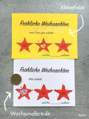 Ein Rubbellos für Weihnachten zum verschenken