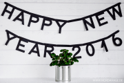 DIY // Letter Banner "HAPPY NEW YEAR 2016"