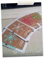 Weihnachtskarte Schneeflocke