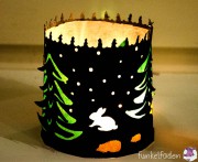 Freebie - Weihnachtliches Windlicht