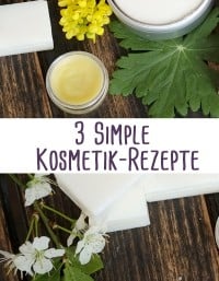 3 simple Kosmetik Rezepte