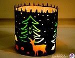 Freebie – Weihnachtliches Windlicht
