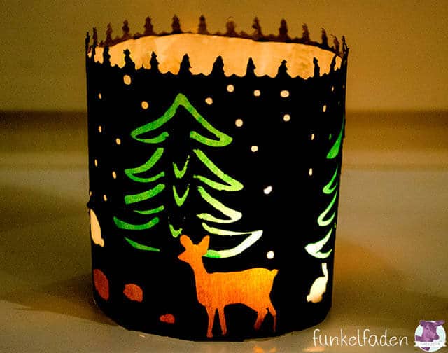 Freebie – Weihnachtliches Windlicht