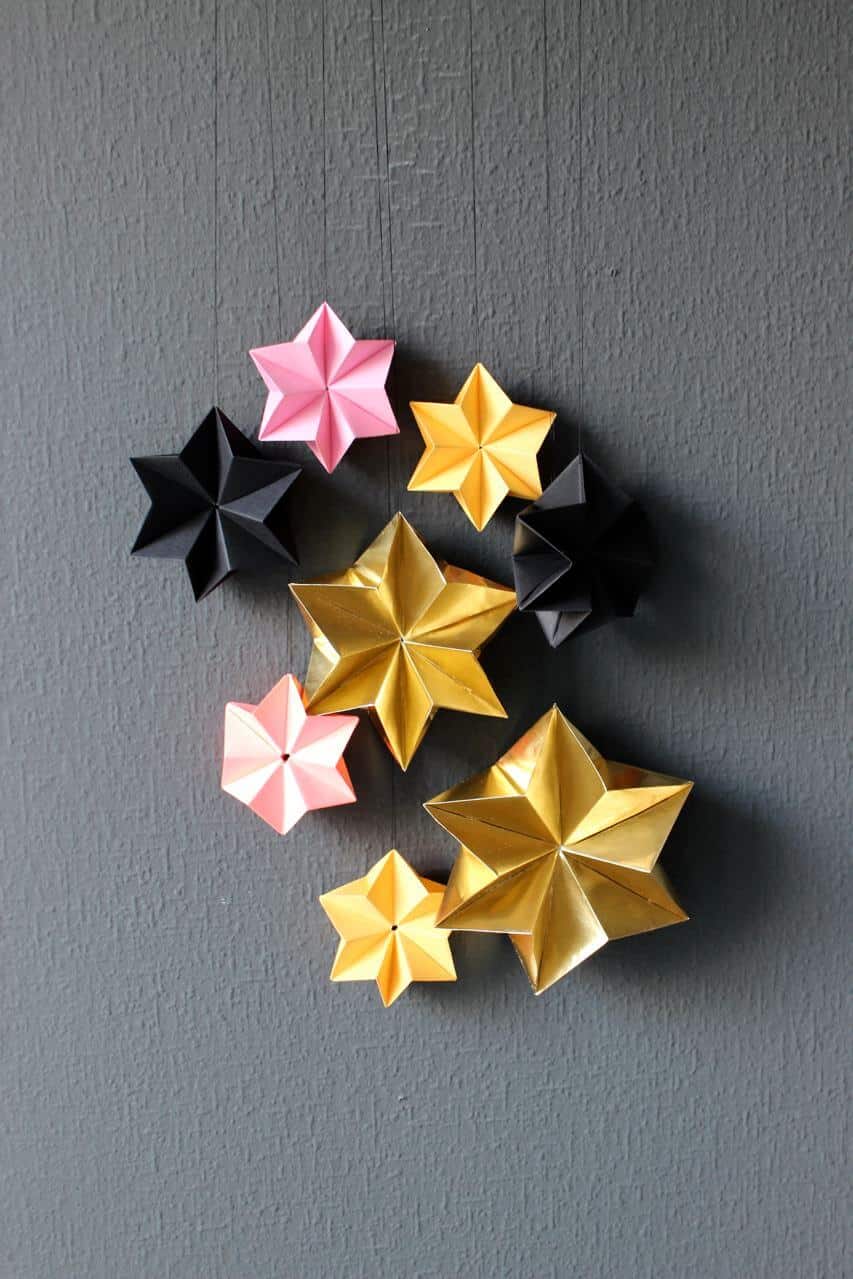 DIY – 3D Sterne für Weihnachten