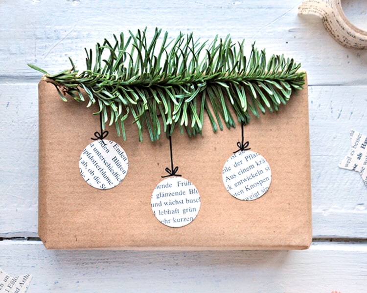 DIY – 9 schöne und wirkungsvolle Verpackungen für Weihnachtsgeschenke mit Packpapier und einfachen Materialien
