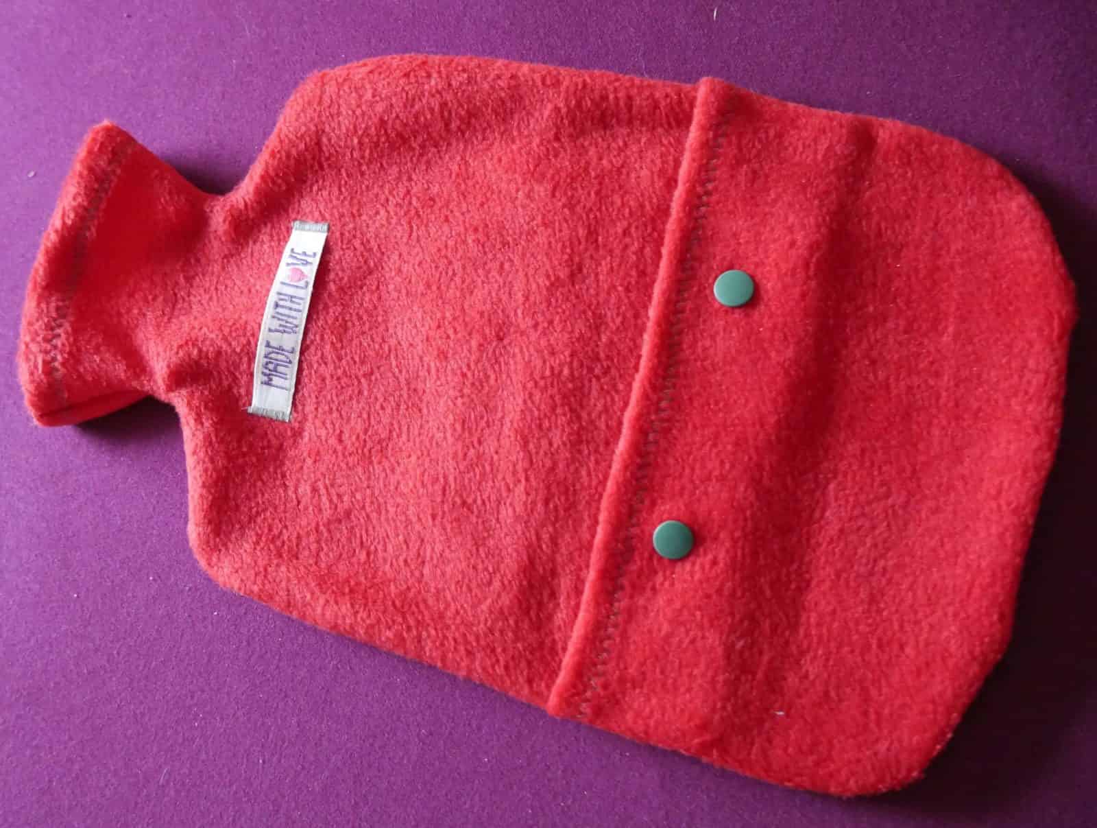 Wärmflaschenbezug aus Polarfleece