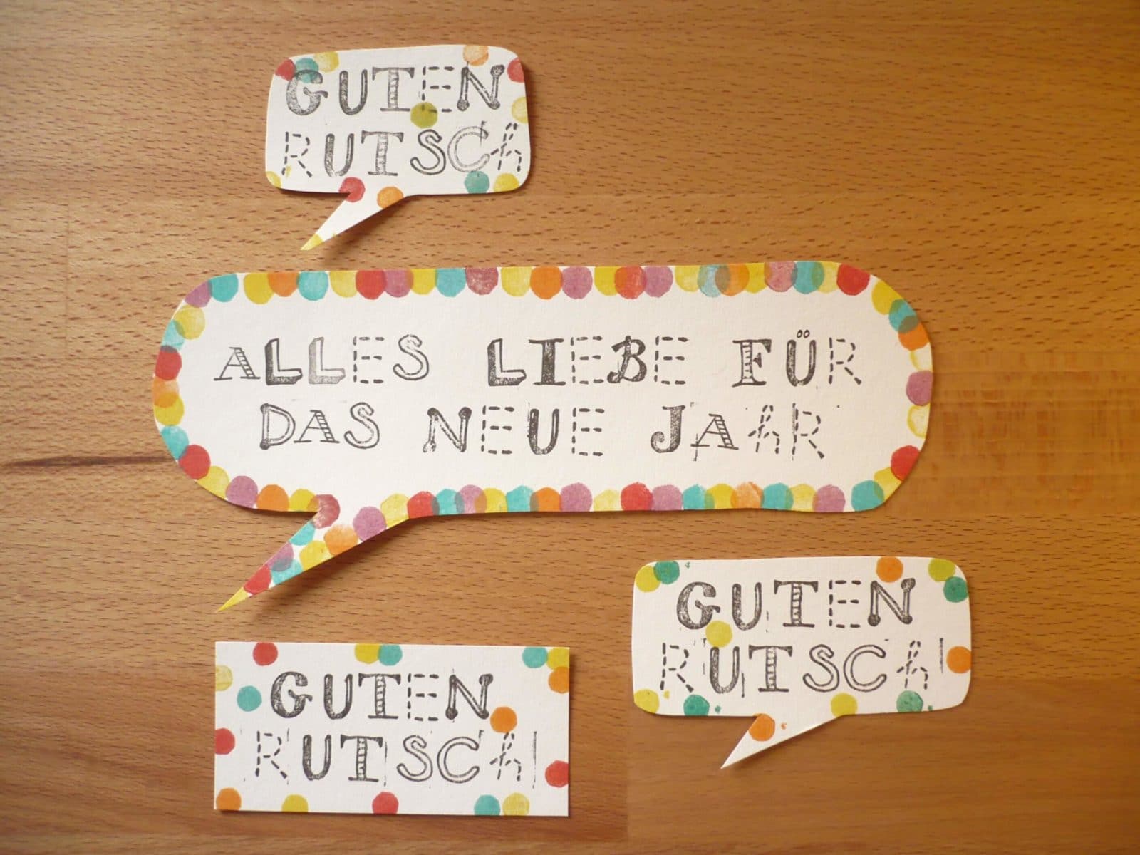 Glücksklee pimpen: Wünsche + einen Haufen Konfetti