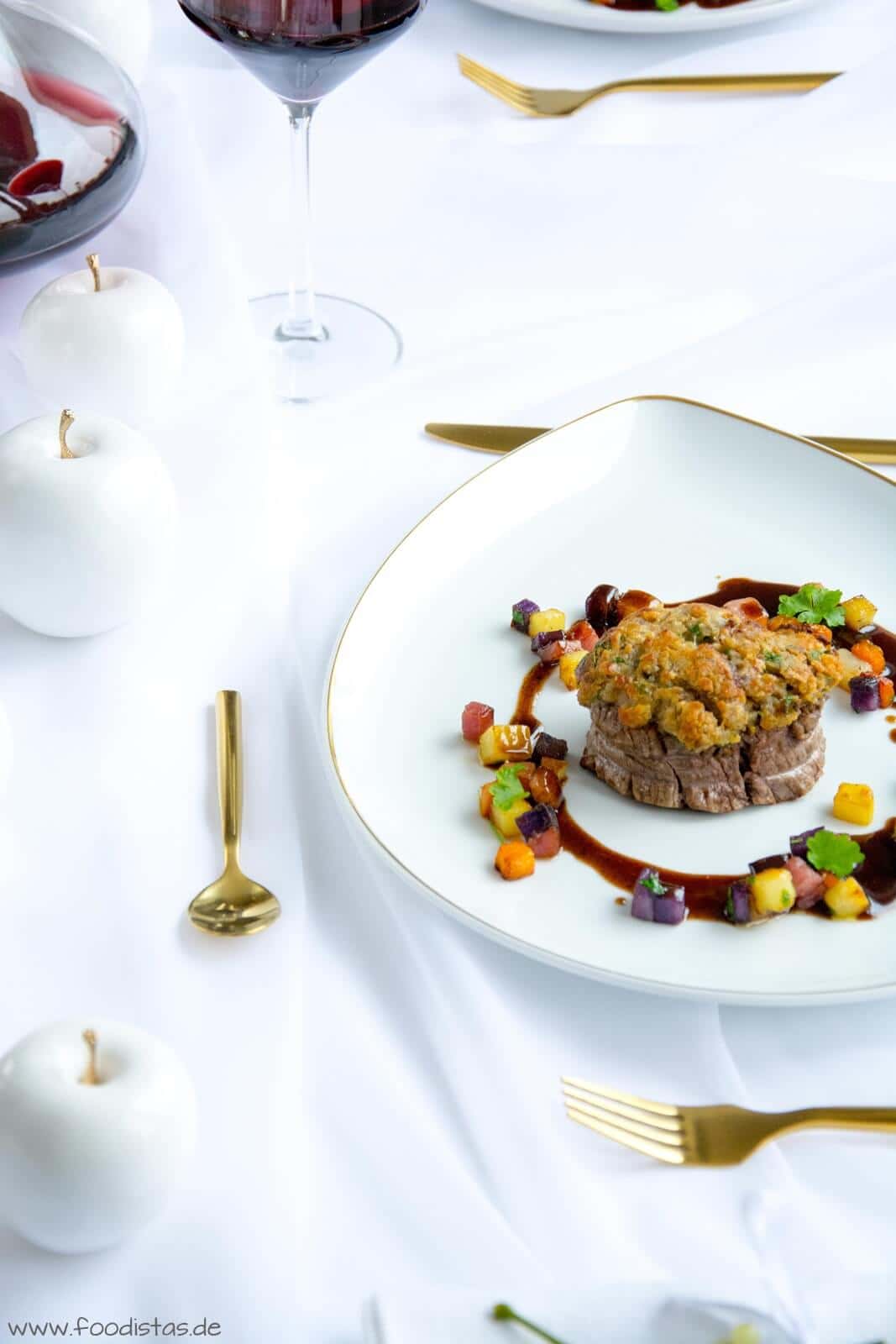 Rinderfilet mit Maronenkruste von den [Foodistas]