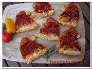 Pizza-Weihnachtsmannmützen