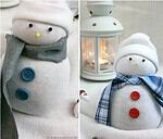 Schneemann-Socken