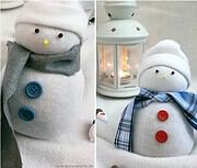 Schneemann-Socken