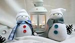 Schneemann-Socken