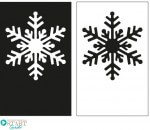 Weihnachtskarte Schneeflocke