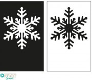 Weihnachtskarte Schneeflocke