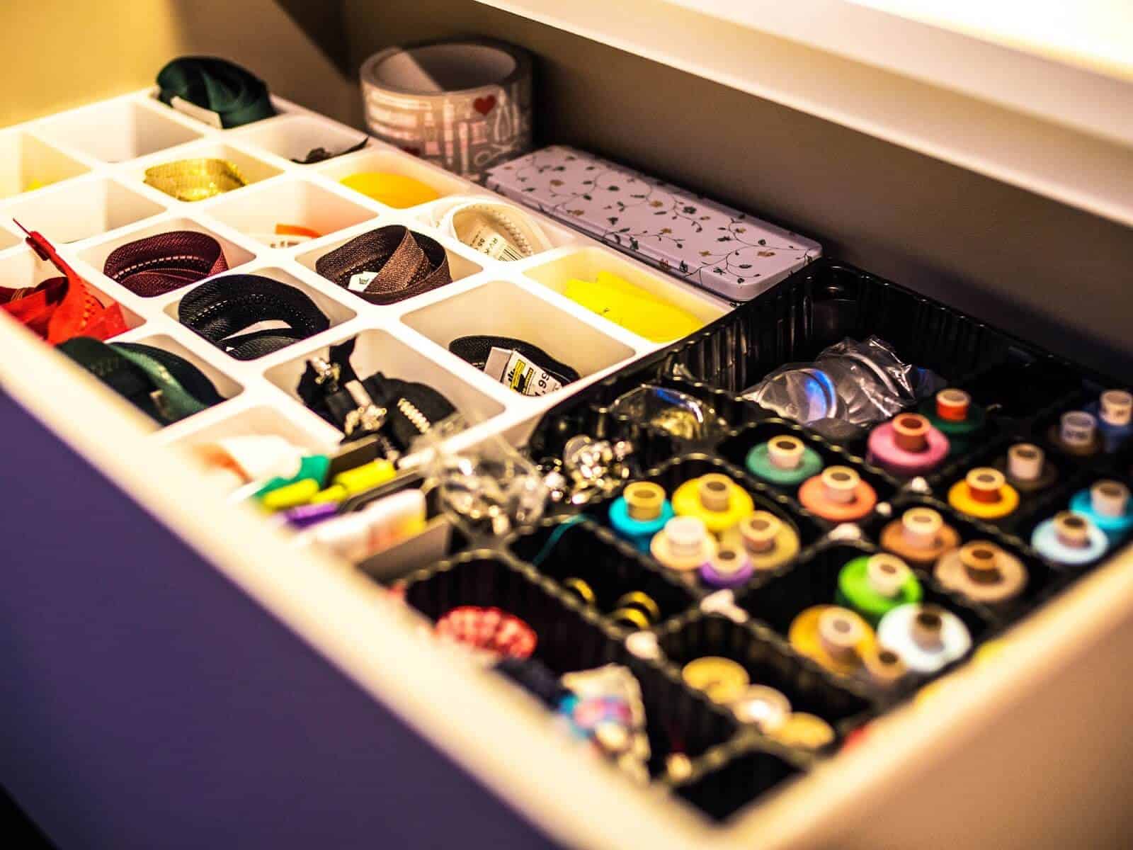 Sortierbox aus Adventskalender-Innenteil