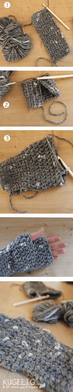Anleitung für gehäkelte Stulpen {Freebie}