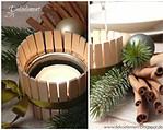 Upcycling-Teelichthalter aus Wäscheklammern