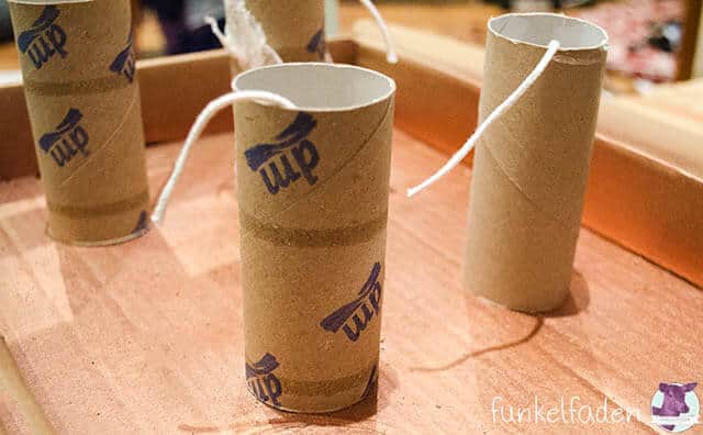 Upcycling – Kerzen aus Wachsresten und Toilettenrollen