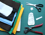 Weihnachtskrippe aus Filz {Freebie}