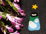 Weihnachtskrippe aus Filz {Freebie}