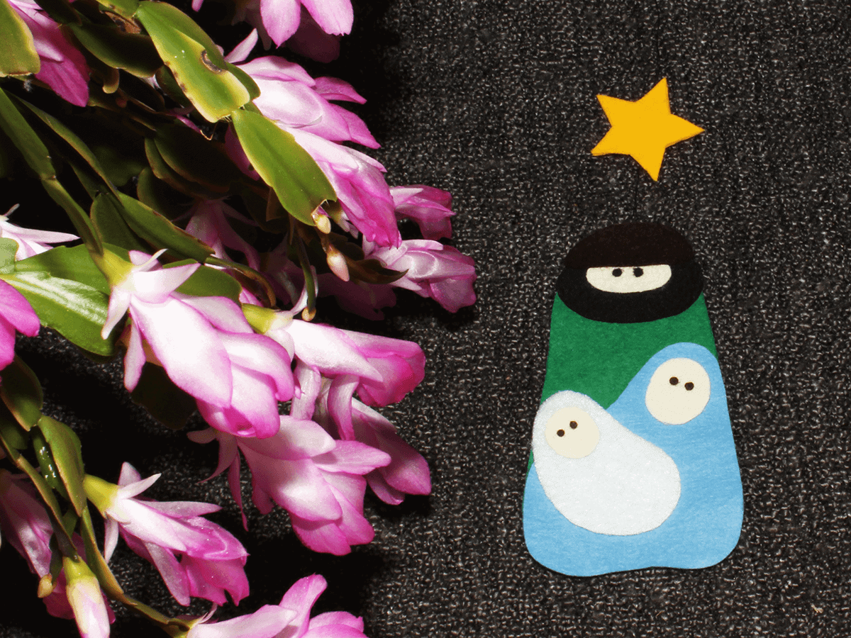 Weihnachtskrippe aus Filz {Freebie}