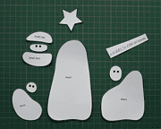 Weihnachtskrippe aus Filz {Freebie}