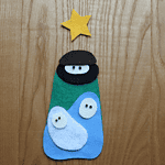 Weihnachtskrippe aus Filz {Freebie}
